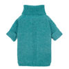 Picture of Fitwarm Turtleneck Dog Knitted Sweater, Thermal Dog Winter Clothes for Small Dogs Boy Girl, Dog Sweater Doggy Pullover Jumper, Pet Outfit, Teal Blue, XL