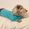 Picture of Fitwarm Turtleneck Dog Knitted Sweater, Thermal Dog Winter Clothes for Small Dogs Boy Girl, Dog Sweater Doggy Pullover Jumper, Pet Outfit, Teal Blue, XL