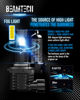 Picture of BEAMTECH 9006 Bulbs, Fanless In Line HB4 Fog Light Bulb 6500K Xenon White Fog Light Of 2
