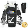 Picture of LOKASS Water Bottle Holder with Strap for Stanley Cup 40 oz Tumbler with Handle, Personalized Initial, Water Bottle Carrier Bag with Phone Pocket & Carabiner for Stanley Cup Accessories