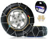 Picture of Snow-Chains Auto Fixing 1 Min Quick Fit Easy Installation Tire-Chains, Portable Reusable Universal Emergency Tire Traction Chain for Passenger Car, Pickup Trucks and SUV - Set of 2