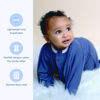 Picture of SleepingBaby Zipadee-Zip Transitional Swaddle Sack, 4-8 Month - Roomy Zipper Swaddle for Easy Diaper Changes and Proper Hip Development - Baby Swaddle Sack, Small - Classic Navy