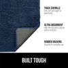 Picture of Gorilla Grip Ultra Absorbent Grippy Doormat for Muddy Dog Paws, 60x36 Machine Washable Soak Stopper Rugs Cleaner Floors, Bed Mat for Dirty Dogs, Indoor Entrance Door Rug Pet Bed Mats Navy Blue