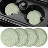 Picture of ME.FAN Car Cup Coaster [4 Pack] Silicone Car Coasters/Cup Mats - 2.75In Universal Non-Slip Recessed Car Interior Accessories - Car Cup Holder Insert Coasters Desert Sage