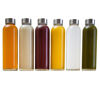 Picture of Epica glass bottles with lids - 17.5 oz glass water bottles, reusable glass juice bottles with lids for storing juices, reusable water bottles durable & ecofriendly set of 6