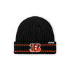 Picture of FOCO Men's Cincinnati Bengals NFL Logo Ribbed Beanie Hat, Team Color