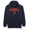 Picture of Barnesmith University of Virginia Cavaliers Hooded Sweatshirt, Heritage, Navy, Medium