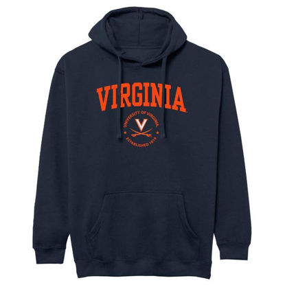 Picture of Barnesmith University of Virginia Cavaliers Hooded Sweatshirt, Heritage, Navy, Medium