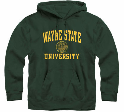 Picture of Barnesmith Wayne State University Warriors Hooded Sweatshirt, Heritage, Hunter Green, XX-Large