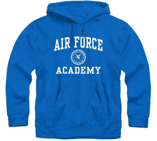 Picture of Barnesmith United States Air Force Academy USAF Falcons Hooded Sweatshirt, Heritage, Royal Blue, X-Large