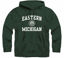 Picture of Barnesmith Eastern Michigan University Eagles Hooded Sweatshirt, Heritage, Hunter Green, Large