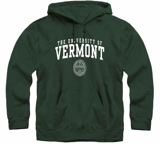 Picture of Barnesmith University of Vermont Catamounts Hooded Sweatshirt, Heritage, Hunter Green, Small