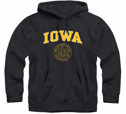 Picture of Barnesmith University of Iowa Hawkeyes Hooded Sweatshirt, Heritage, Black, Medium