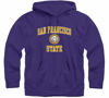 Picture of Barnesmith San Francisco State University Gators Hooded Sweatshirt, Heritage, Purple, Medium
