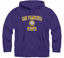 Picture of Barnesmith San Francisco State University Gators Hooded Sweatshirt, Heritage, Purple, Medium