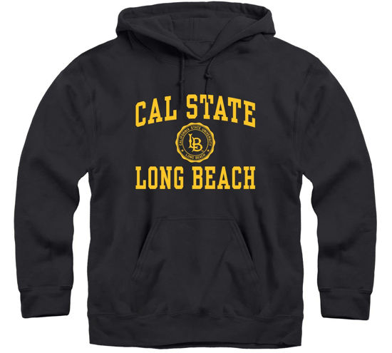 Picture of Barnesmith California State University, Long Beach CSULB 49ers Hooded Sweatshirt, Heritage, Black, Large