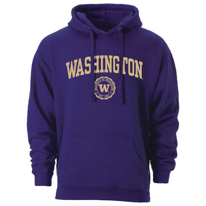 Picture of Barnesmith University of Washington UW Huskies Hooded Sweatshirt, Heritage, Purple, Medium
