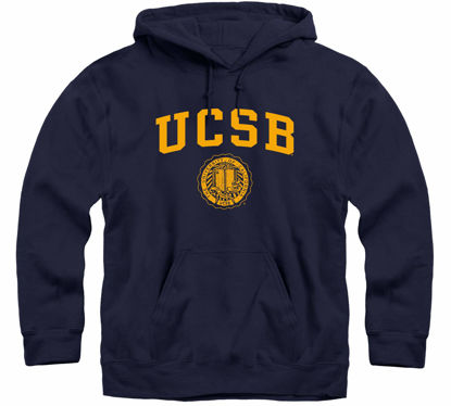 Picture of Barnesmith University of California, Santa Barbara Gauchos Hooded Sweatshirt, Heritage, Navy, Medium