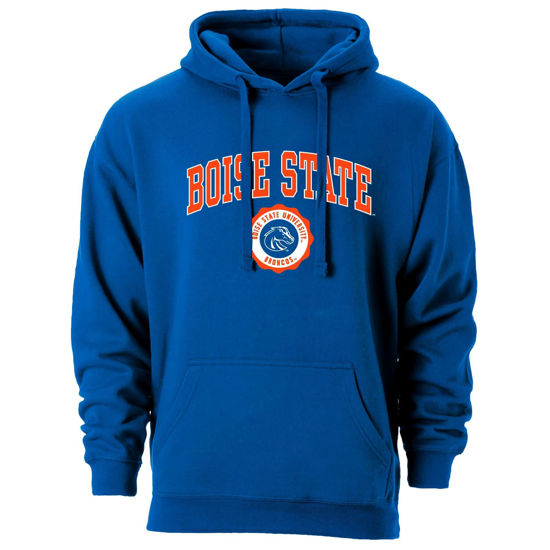 Picture of Barnesmith Boise State University BSU Broncos Hooded Sweatshirt, Heritage, Royal Blue, XX-Large