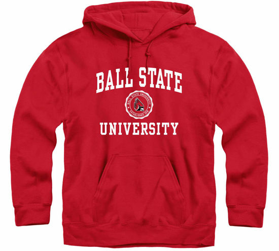 Picture of Barnesmith Ball State University Hooded Sweatshirt, Heritage, Red, Small