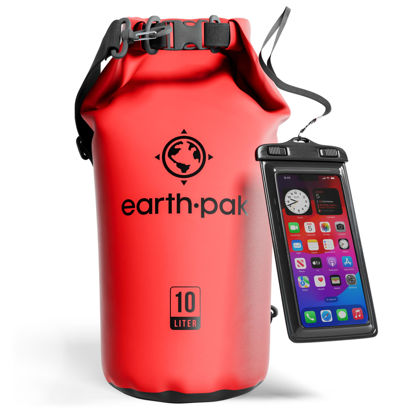 Picture of Earth Pak Waterproof Dry Bag - Roll Top Waterproof Backpack Sack Keeps Gear Dry for Kayak with Waterproof Phone Case