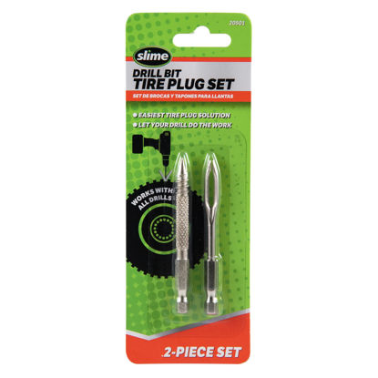 Picture of Slime 20501 Tire Plug Drill Bit Kit, All Drills Compatable, Easiest Tire Plug Option, (2-Piece Set)