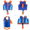 Picture of Pottwal Swim Vest for Kids - Swim Jacket for 2-3 Years (33-40LBS) - Buoyancy Aid Made of Neoprene & EPE - with Adjustable Crotch Strap - Blue Orange