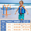 Picture of Pottwal Swim Vest for Kids - Swim Jacket for 2-3 Years (33-40LBS) - Buoyancy Aid Made of Neoprene & EPE - with Adjustable Crotch Strap - Blue Orange