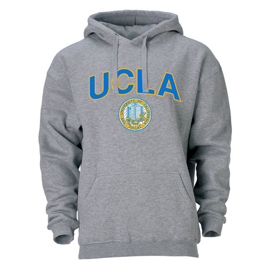 Picture of Barnesmith University of California, Los Angeles UCLA Bruins Hooded Sweatshirt, Heritage, Charcoal Grey, Medium