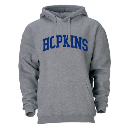 Picture of Barnesmith Johns Hopkins University JHU Blue Jays Hooded Sweatshirt, Heritage, Charcoal Grey, X-Large