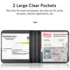 Picture of CoBak Car Registration and Insurance Holder - Vehicle Glove Box Car Organizer, Auto Truck Comparment Accessories Case for Essential Document, Driver License, Cards (Black Woven Pattern)