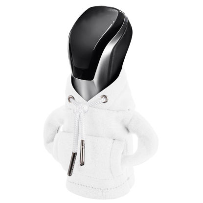 Picture of Gear Shift Hoodie, Gear Shift Cover, Universal Car Shift Knob Hoodie, Mini Hoodie for Car Shifter, Automotive Interior Cute Gadgets Car Accessories and Decorations