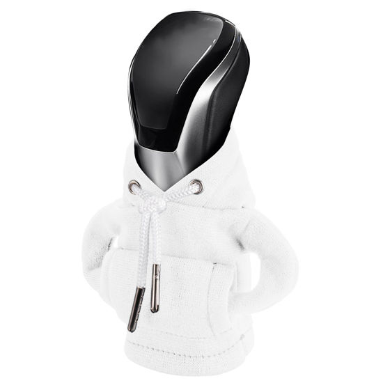Picture of Gear Shift Hoodie, Gear Shift Cover, Universal Car Shift Knob Hoodie, Mini Hoodie for Car Shifter, Automotive Interior Cute Gadgets Car Accessories and Decorations