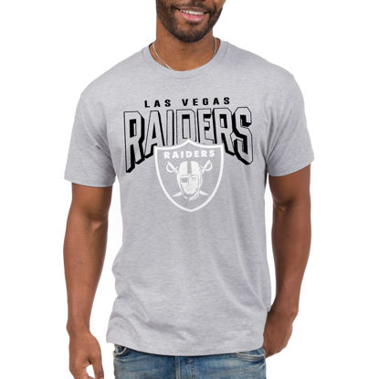 Picture of Junk Food Standard Classic Crew Neck, Authentic Details, Unisex Fit, Las Vegas Raiders-Heather Grey XX-Large