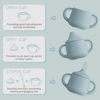 Picture of Moonkie Silicone Baby Sippy Cups | 3 Stages Training Cup Straw Cup for Infants Toddlers and Kid | 4 oz 1Pack