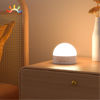 Picture of Kintion Night Light, Portable LED Night Light, Dimmable 6 Color Lighting Nursery Night Lamp (with RGB Mode), Soft Eye Caring Night Light for Sleep Aid (White, 1 PCS)