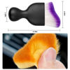 Picture of Blilo Car Interior Detailing Brush, Auto Soft Hair Cleaning Brushes, Curved Dirt Dust Collectors, Removal Tool for Dashboard Air Conditioner Vents Leather Computer, Scratch Free (Purple)