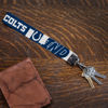 Picture of Rico Industries NFL Football Indianapolis Colts Wrist Lanyard Key Chain, Cute Wristlet Strap Keychain Holder for Women Men Car Keys ID Badges Card Wallet Phone Camera