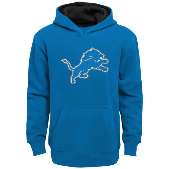 Picture of NFL Kids Youth 4-20 Official Primary Logo Prime Pullover Fleece Lined Hoodie Sweatshirt (US, Numeric, 18, 20, Regular, Detroit Lions - Blue)