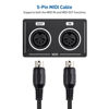 Picture of Cable Matters 2-Pack 5 Pin DIN MIDI Cable, 5 Pin MIDI Cable - 3 Feet