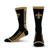 Picture of For Bare Feet NFL NEW ORLEANS SAINTS MVP Crew Sock Team Color Large