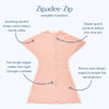 Picture of SleepingBaby Zipadee-Zip Transitional Swaddle Sack, 4-8 Month - Roomy Zipper Swaddle for Easy Diaper Changes and Proper Hip Development - Baby Swaddle Sack, Small - Stripes Strawberry/Cream