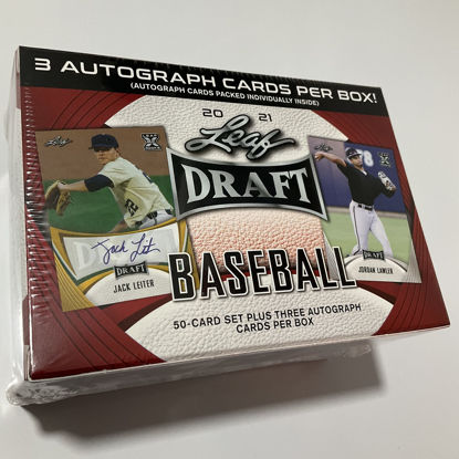 Picture of 2021 Leaf Draft Baseball Hobby Blaster Box - 50 Card Set Plus 3 Autograph Cards per Box