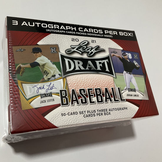 Picture of 2021 Leaf Draft Baseball Hobby Blaster Box - 50 Card Set Plus 3 Autograph Cards per Box