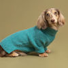 Picture of Fitwarm Turtleneck Dog Knitted Sweater, Thermal Dog Winter Clothes for Small Dogs Boy Girl, Dog Sweater Doggy Pullover Jumper, Pet Outfit, Teal Blue, Small
