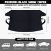 Picture of Truck Windshield Cover for Ice and Snow | SUV Snow Cover - Frost Cover Gives Protection from Snow and Ice | Car Cover for Snow | Winter Car Accessories | X-Large 74" x 43"