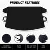 Picture of Truck Windshield Cover for Ice and Snow | SUV Snow Cover - Frost Cover Gives Protection from Snow and Ice | Car Cover for Snow | Winter Car Accessories | X-Large 74" x 43"