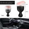 Picture of Ziciner Car Detailing Brush, Curved Soft Bristles Auto Removal Dust Collectors, Universal Vehicle Dashboard, Air Conditioner Vents etc Interior Cleaning Tool Accessory (White/Pink)