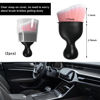 Picture of Ziciner 2 PCS Car Detailing Brush, Curved Soft Bristles Auto Removal Dust Collectors, Universal Vehicle Dashboard, Air Conditioner Vents etc Interior Cleaning Tool Accessory (Pink/White)