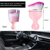 Picture of Ziciner Car Detailing Brush, Curved Soft Bristles Auto Removal Dust Collectors, Universal Vehicle Dashboard, Air Conditioner Vents etc Interior Cleaning Tool Accessories (Pink/White/Red)